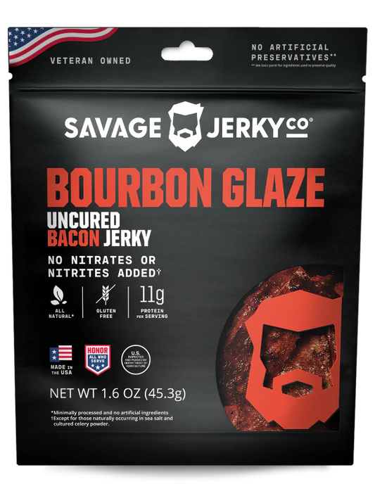 Savage Jerky Co - Bourbon Glaze Bacon Jerky