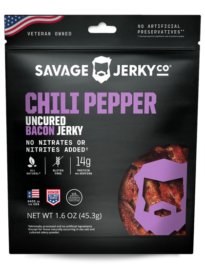 Savage Jerky Co - Chili Pepper Bacon Jerky