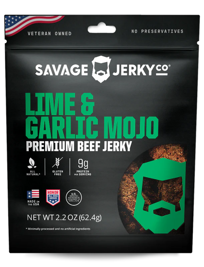 Savage Jerky Co - Lime & Garlic Mojo Beef Jerky