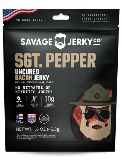 Savage Jerky Co - Sgt. Pepper Bacon Jerky