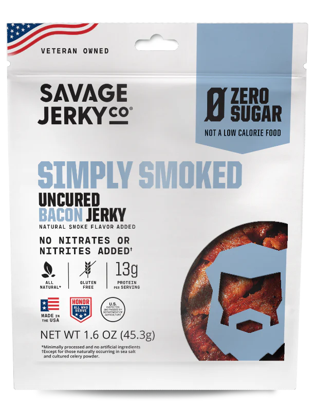 Savage Jerky Co - Simply Smoked Bacon Jerky