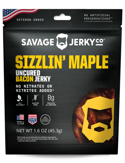 Savage Jerky Co - Sizzlin' Maple Bacon Jerky