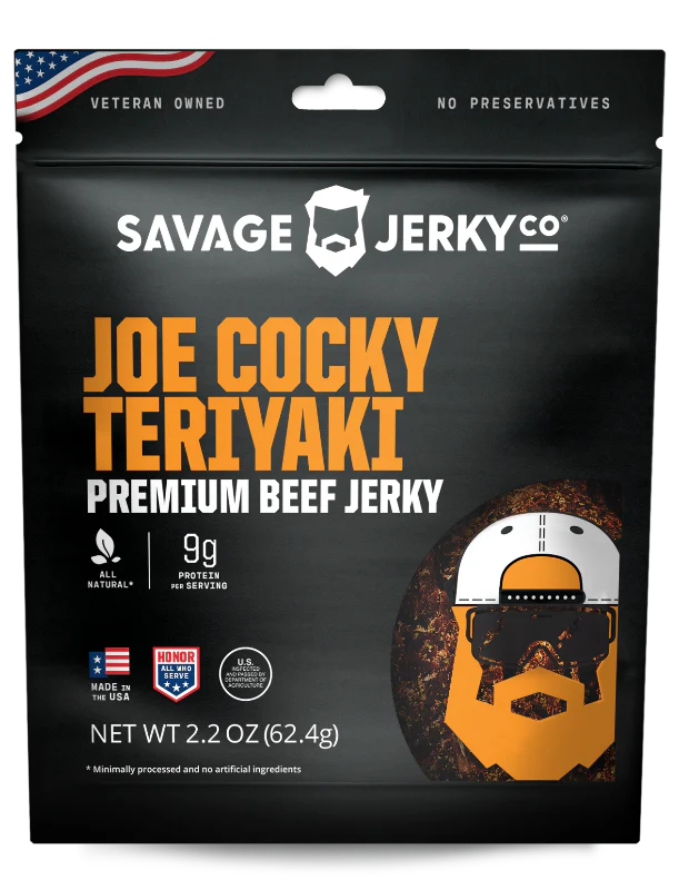 Savage Jerky Co - Joe Cocky Teriyaki Beef Jerky