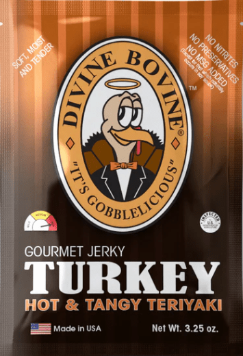 Divine Bovine - Hot & Tangy Teriyaki Turkey Jerky