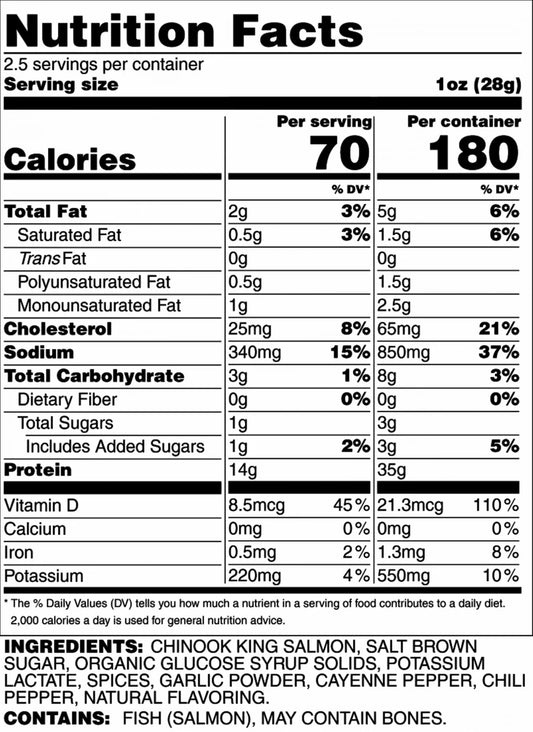 SeaBear Smokehouse - Spicy Heat Wild King Salmon Jerky