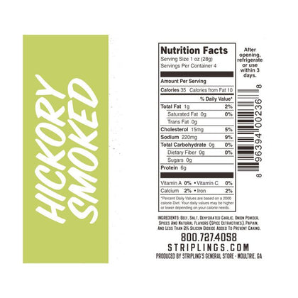 Striplings - Hickory Smoked Beef Jerky