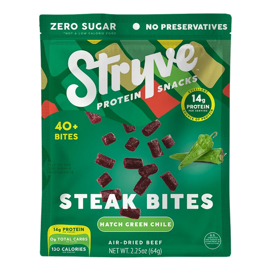 Stryve - Hatch Green Chile Steak Bites Air Dried Beef