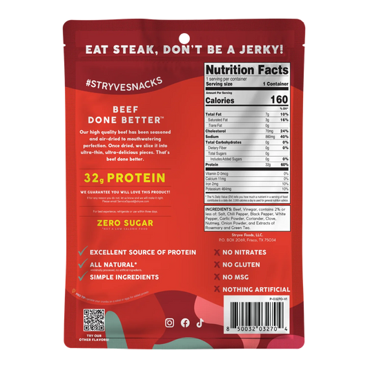 Stryve - Spicy Pepper Air Dried Beef
