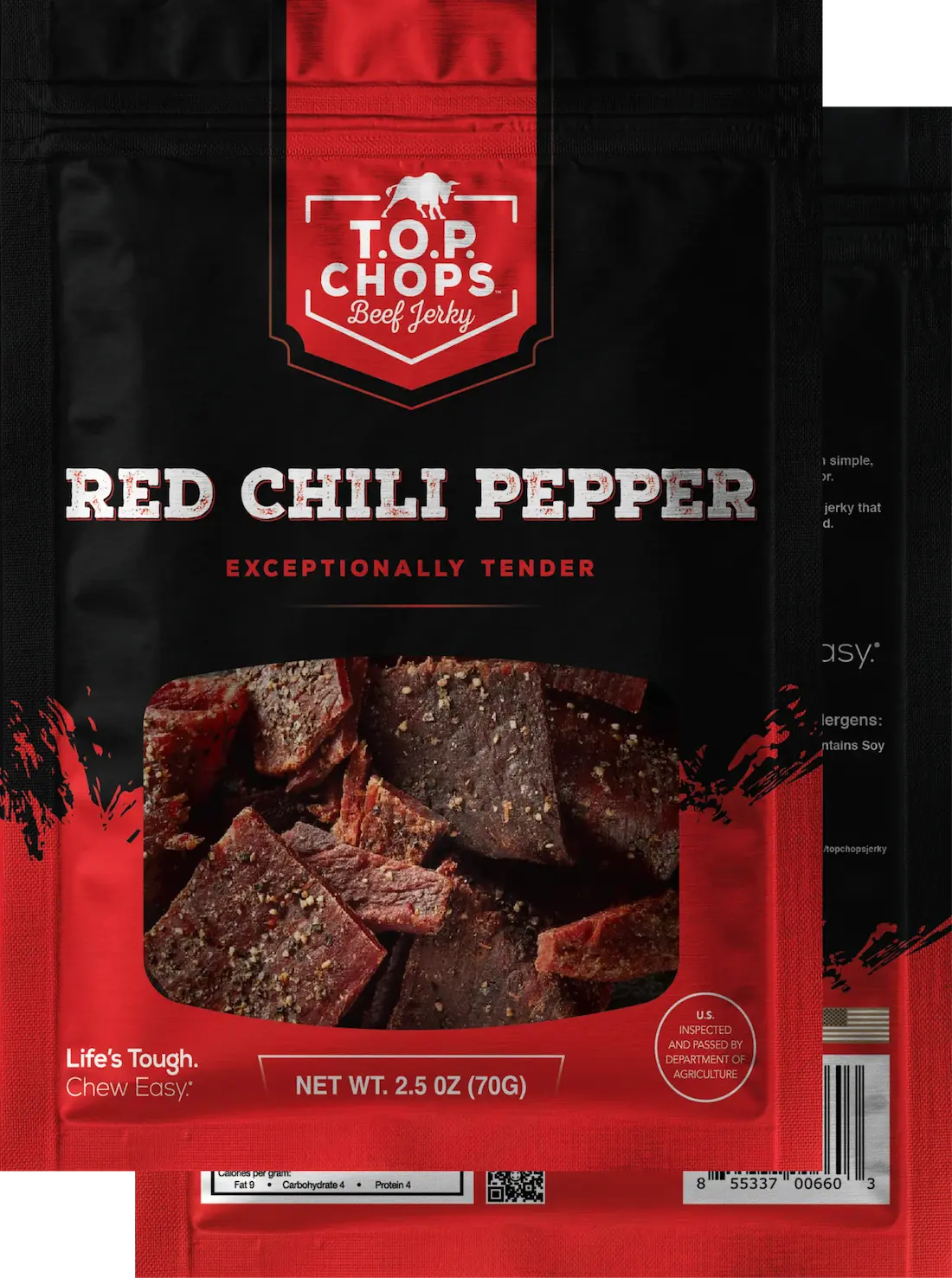 T.O.P. Chops - Red Chili Pepper Beef Jerky