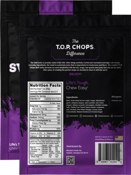 T.O.P. Chops - Sweet & Spicy Beef Jerky