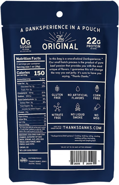 Thanks Danks - The Original Beef Jerky