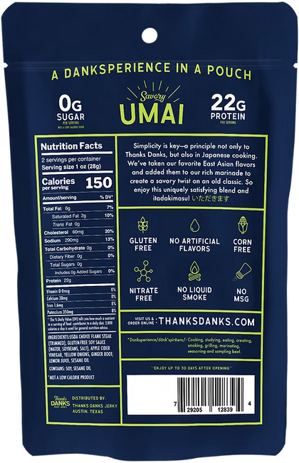Thanks Danks - Umai Beef Jerky
