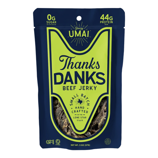 Thanks Danks Savory Umai Beef Jerky 2 oz bag