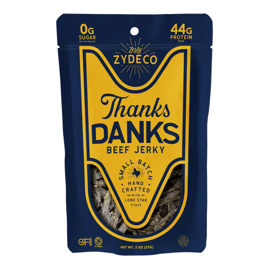 Thanks Danks Zesty Zydeco Beef Jerky 2 oz bag