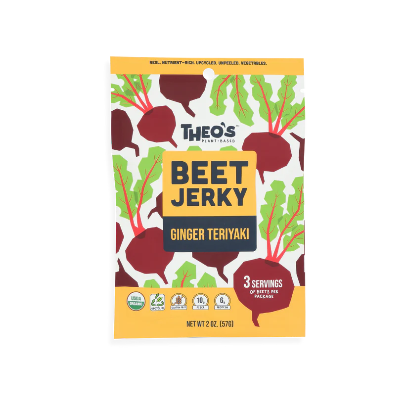 Theos Plant-Based - Ginger Teriyaki Beet Jerky