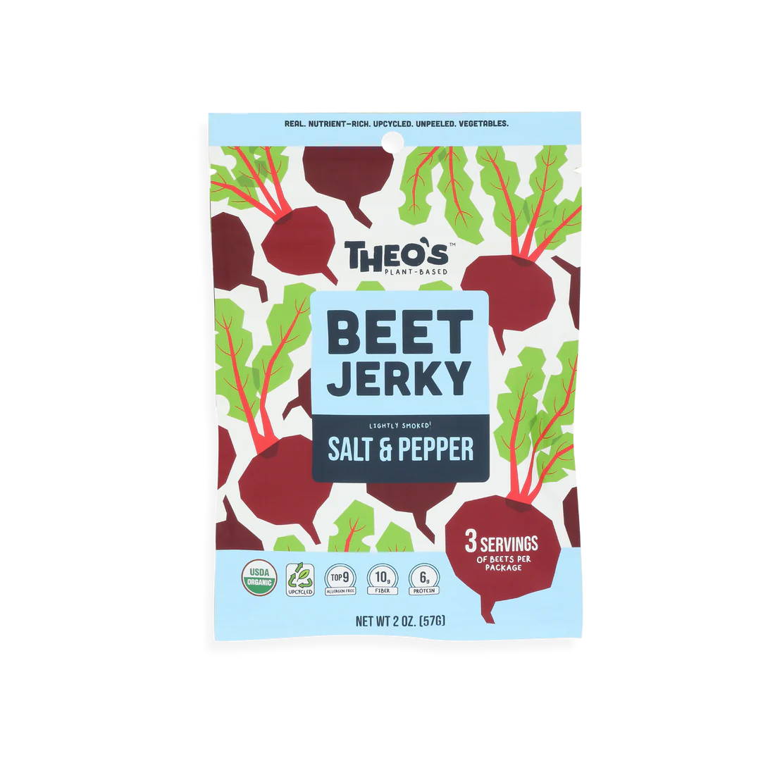 Theos Plant-Based - Salt & Pepper Beet Jerky