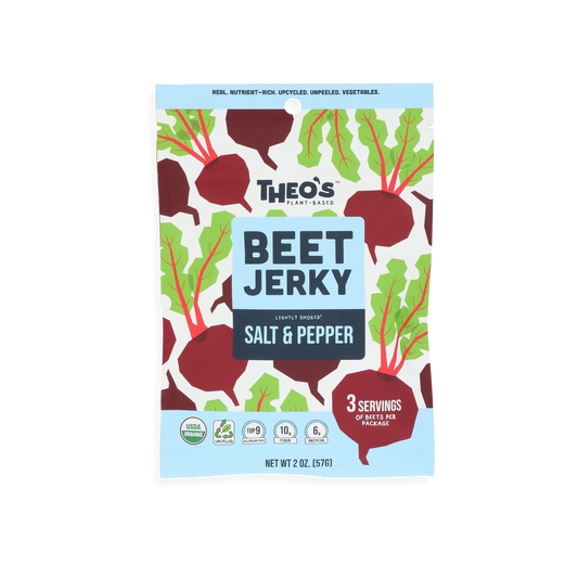Theos Plant-Based - Salt & Pepper Beet Jerky