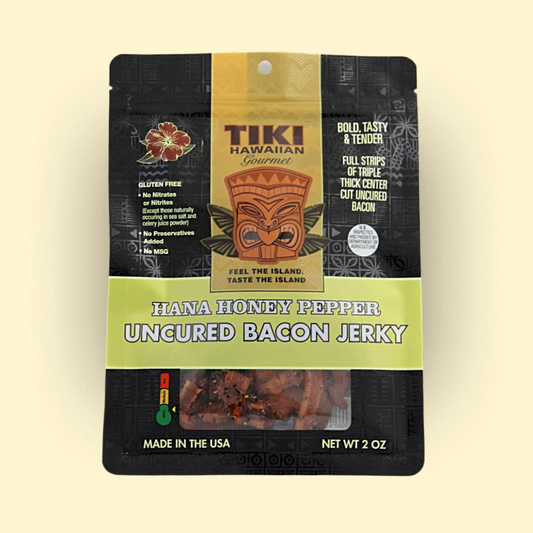 Tiki Hawaiian Gourmet - Hana Honey Pepper Bacon Jerky