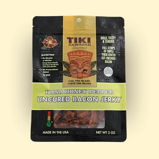 Tiki Hawaiian Gourmet - Hana Honey Pepper Bacon Jerky