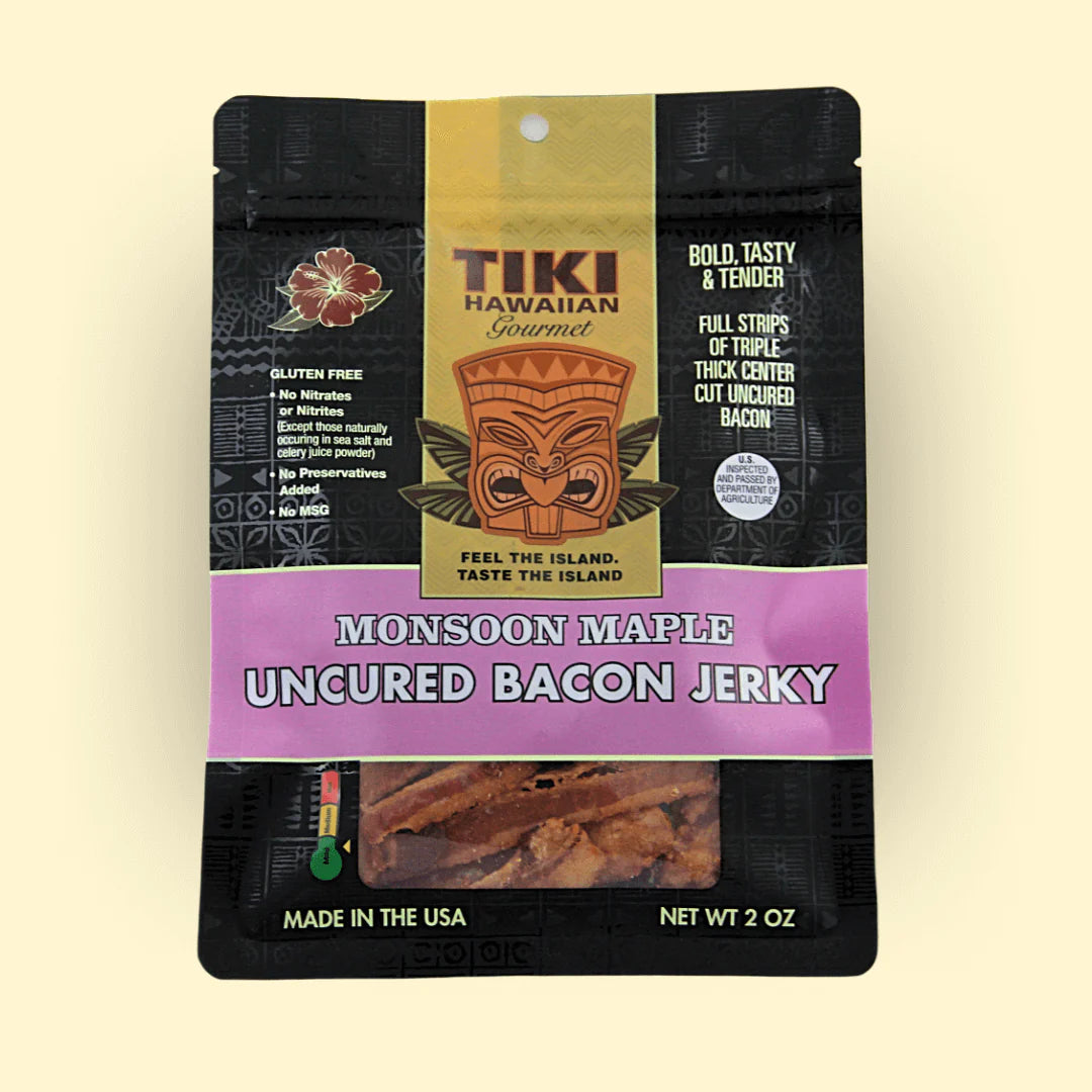 Tiki Hawaiian Gourmet - Monsoon Maple Bacon Jerky