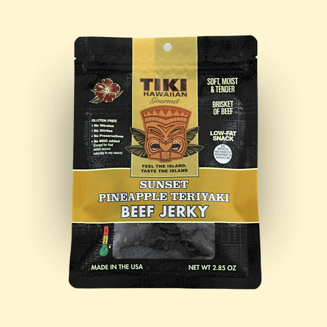 Tiki Hawaiian Gourmet - Sunset Pineapple Teriyaki Beef Jerky