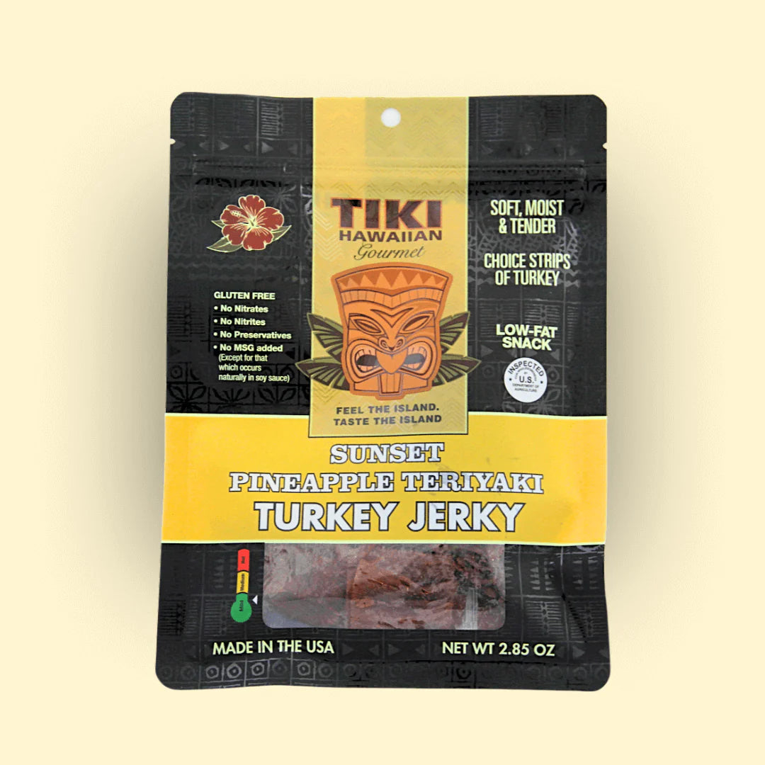 Tiki Hawaiian Gourmet - Sunset Pineapple Teriyaki Turkey Jerky