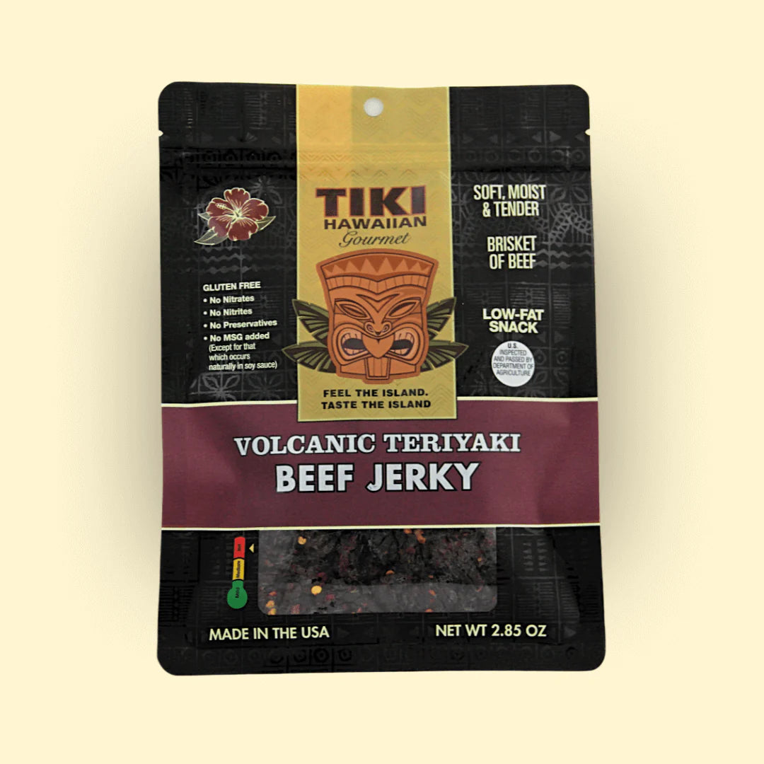 Tiki Hawaiian Gourmet - Volcanic Teriyaki Beef Jerky