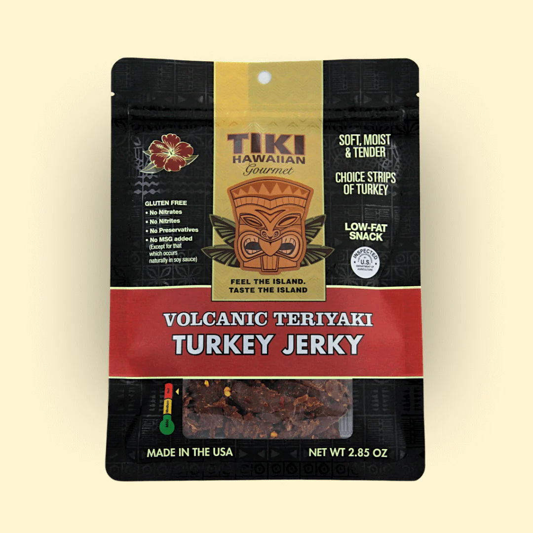 Tiki Hawaiian Gourmet - Volcanic Teriyaki Turkey Jerky