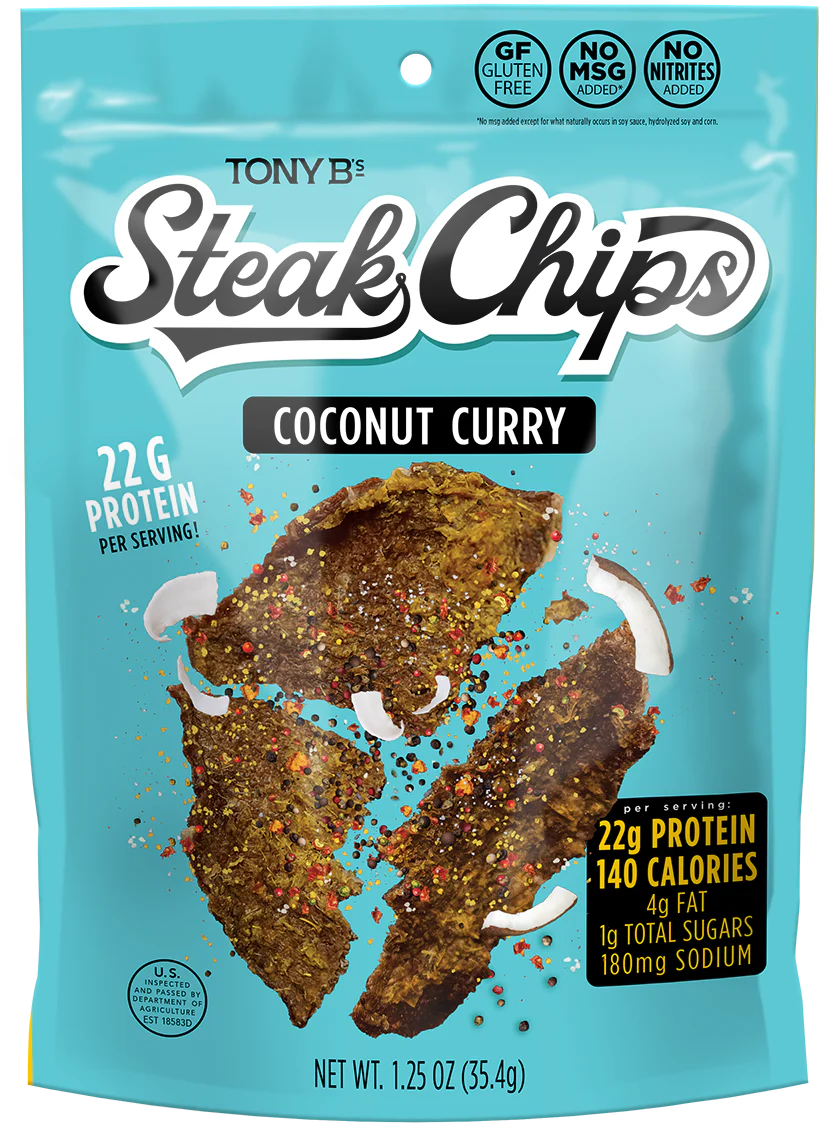 Tony B's - Coconut Curry Beef Jerky Chips