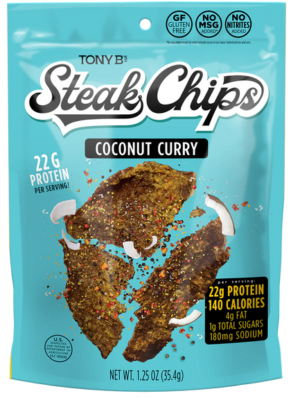 Tony B's - Coconut Curry Beef Jerky Chips