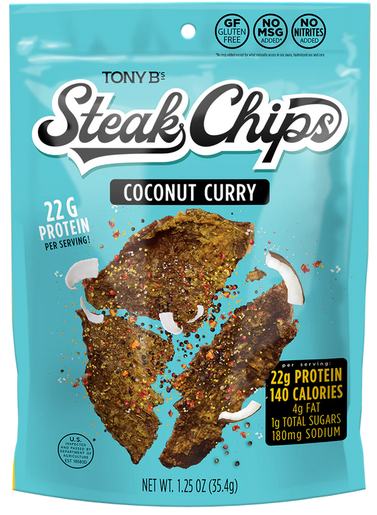Tony B's - Coconut Curry Beef Jerky Chips