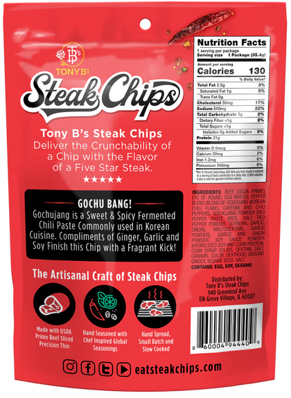 Tony B's - Gochu Bang (Spicy) Beef Jerky Chips