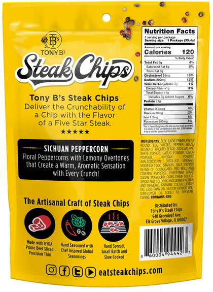 Tony B's - Peppered Chips Beef Jerky Chips