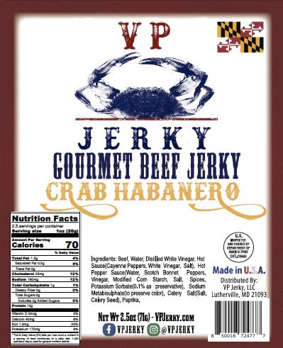 VP Jerky - Crab Habanero Beef Jerky