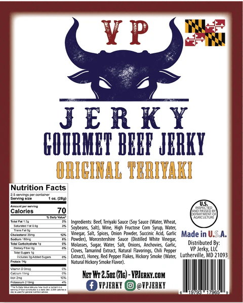 VP Jerky - Original Teriyaki Beef Jerky