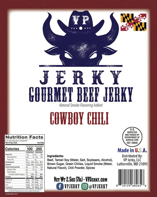 VP Jerky - Cowboy Chili Beef Jerky