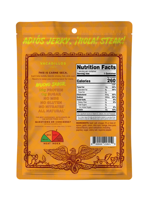 Vacadillos - Habanero Bites Air Dried Beef