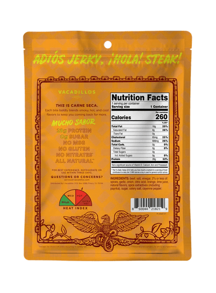 Vacadillos - Habanero Bites Air Dried Beef