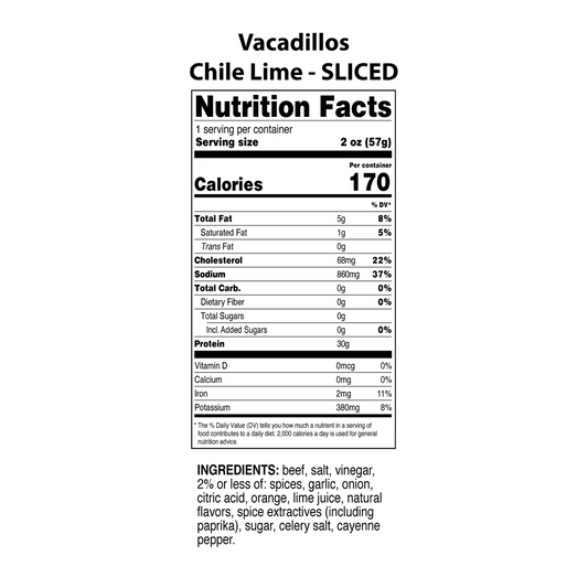 Vacadillos - Chile Lime Air Dried Beef