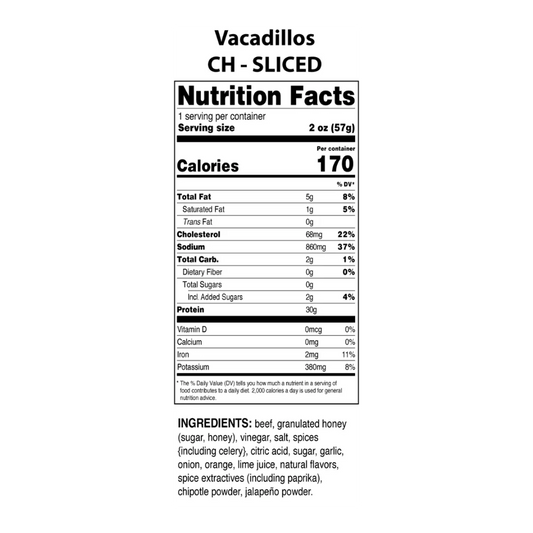 Vacadillos - Chipotle Honey Air Dried Beef