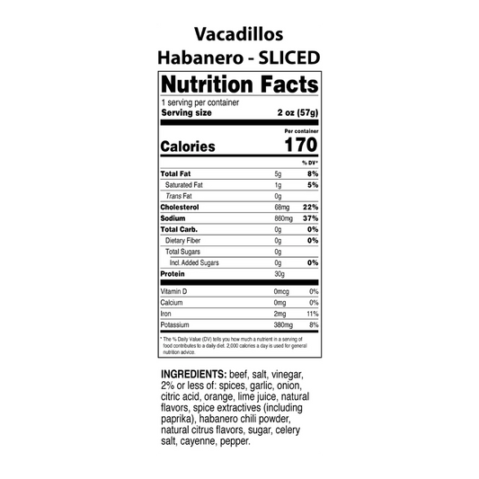 Vacadillos - Habanero Air Dried Beef
