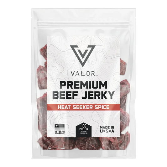 Valor Meat Snacks - Heat Seeker Spice Beef Jerky