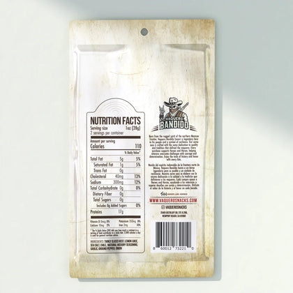 Vaquero Bandido - Chile Carne Seca Mexican Beef Jerky