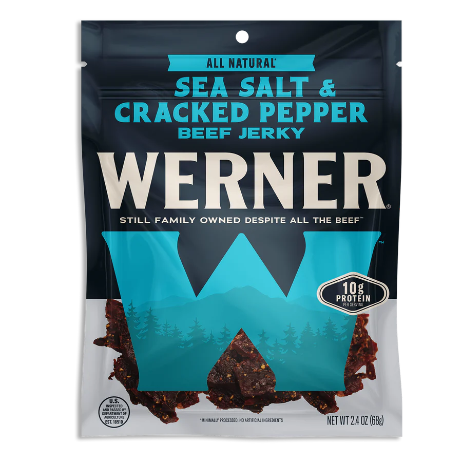 Werner - Sea Salt & Cracked Pepper Beef Jerky