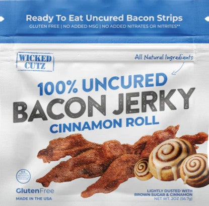 Wicked Cutz – Cinnamon Roll Bacon Jerky