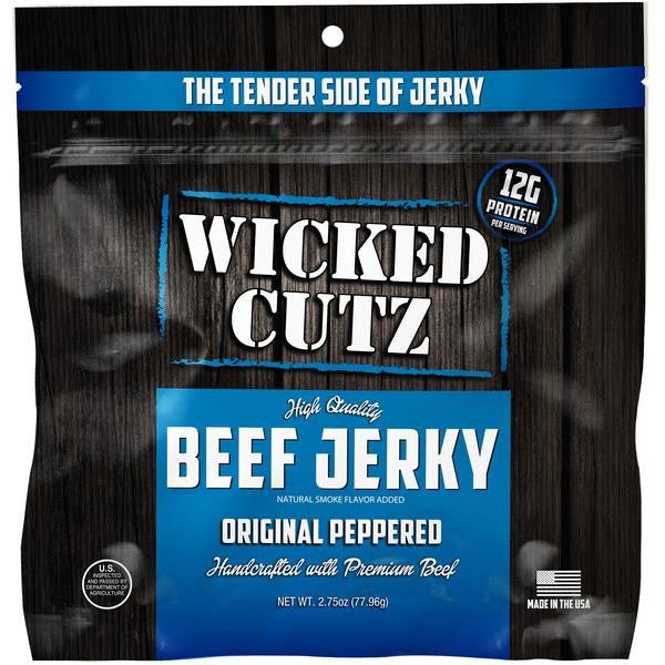 Wicked Cutz - Original Peppered Beef Jerky (2.75 oz)