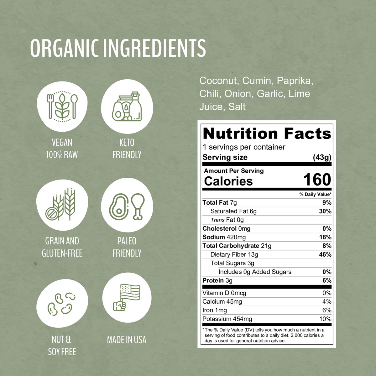 WrawP Foods - Luscious Lime Coconut Jerky